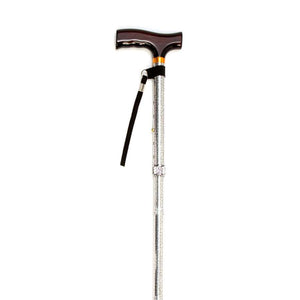 Folding Cane with Strap (Stained Glass) - Humber Mobility Centre
