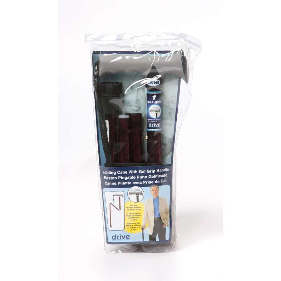 Soft Grip Folding (Red Crackle Pattern) - Humber Mobility Centre