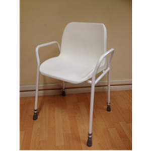 Foxton Stationary Shower Chair - Adj. Height, Stackable - Humber Mobility Centre