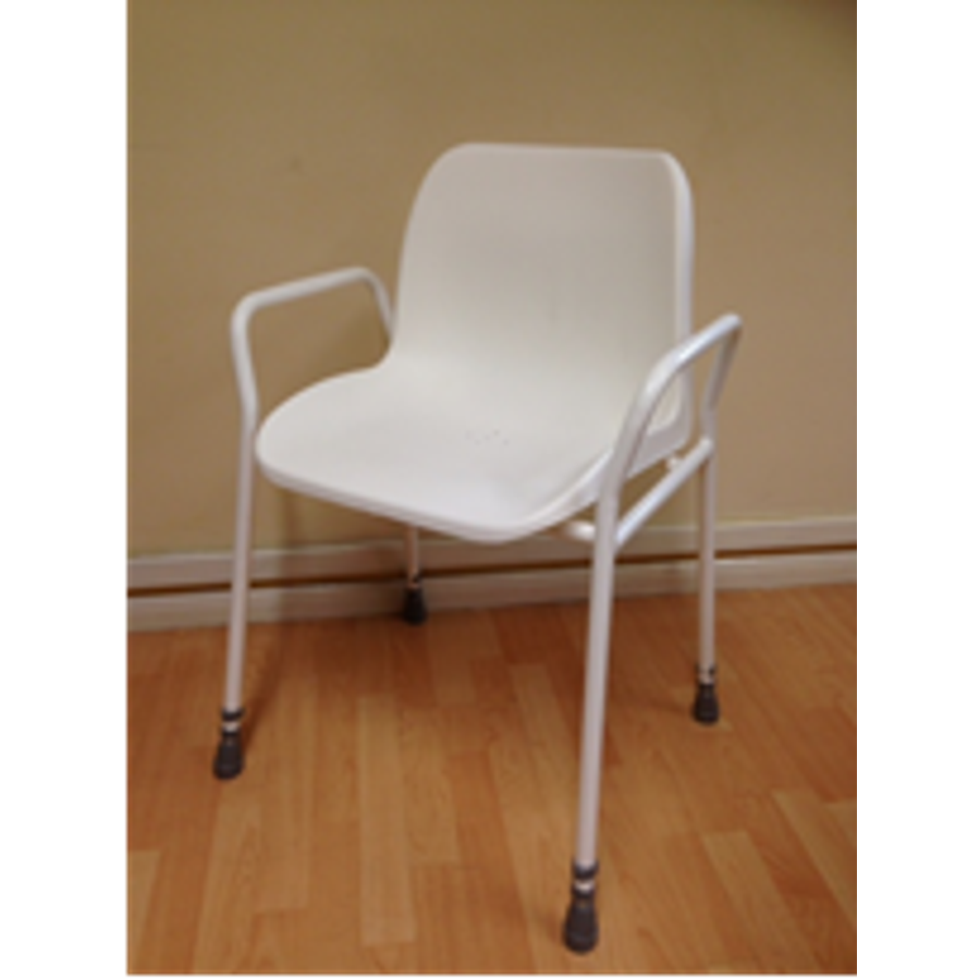 Foxton Stationary Shower Chair - Adj. Height, Stackable - Humber Mobility Centre