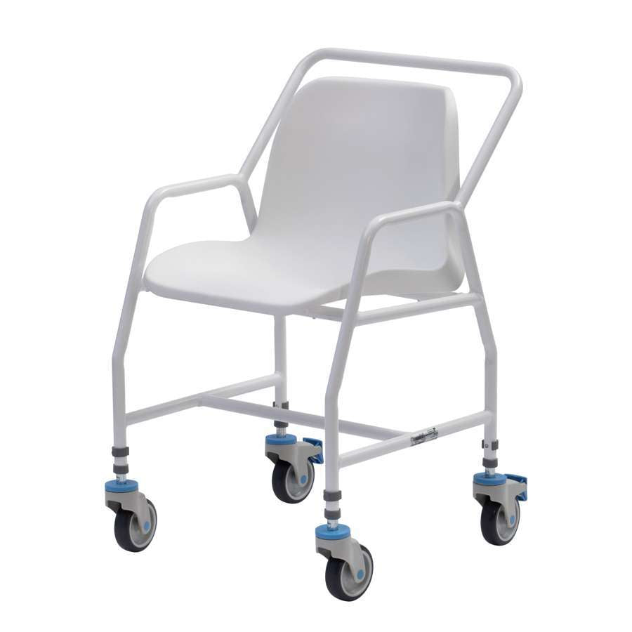 Tilton Mobile Adj. Height Shower Chair with 2 Brakes - Humber Mobility Centre