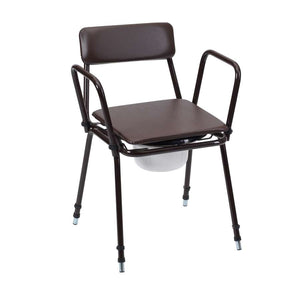 Stacking Commode - Adj. Height & Removable Armrests - Humber Mobility Centre