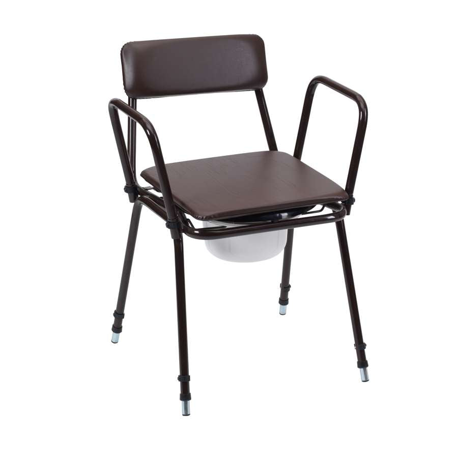 Stacking Commode - Adj. Height & Removable Armrests - Humber Mobility Centre