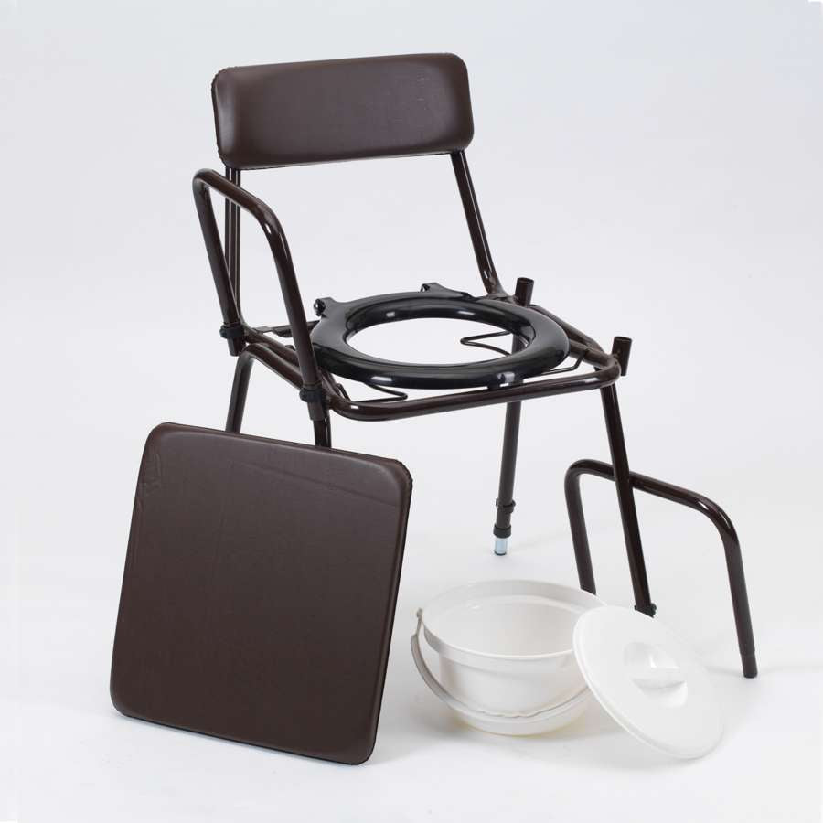 Stacking Commode - Adj. Height & Removable Armrests - Humber Mobility Centre