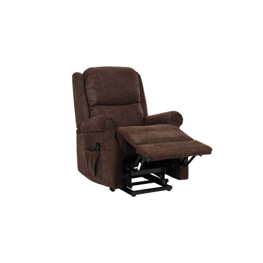 Nashville Single Motor Rise Recliner (Chocolate) - Humber Mobility Centre