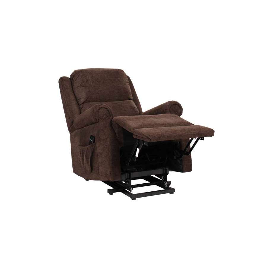 Nashville Single Motor Rise Recliner (Chocolate) - Humber Mobility Centre