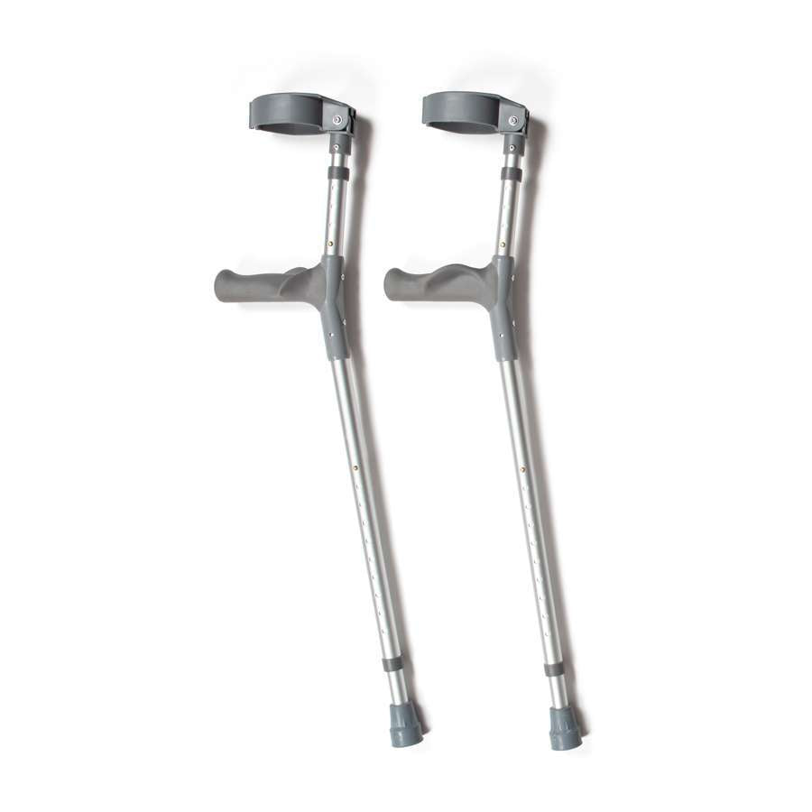 Pair of Double Adjustable Crutches with Anatomic Grip - Humber Mobility Centre