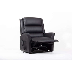 Alaska Extra Large AM-PVC Crib 5 Dual Motor Riser Recliner (Black) - Humber Mobility Centre