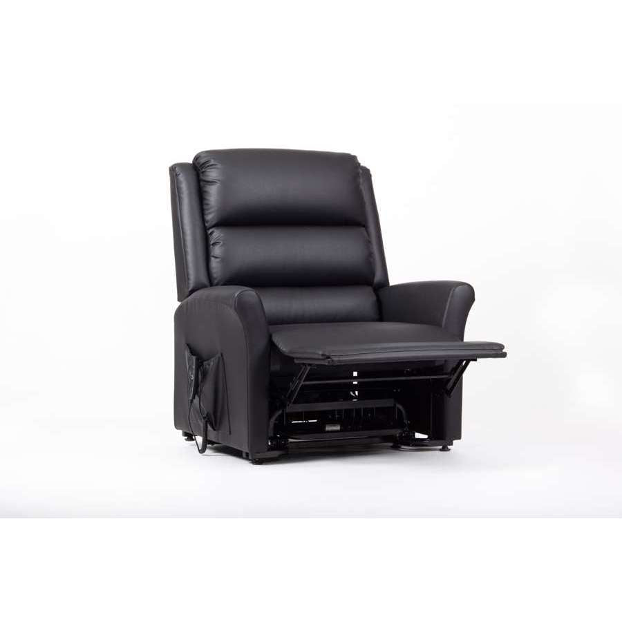 Alaska Extra Large AM-PVC Crib 5 Dual Motor Riser Recliner (Black) - Humber Mobility Centre