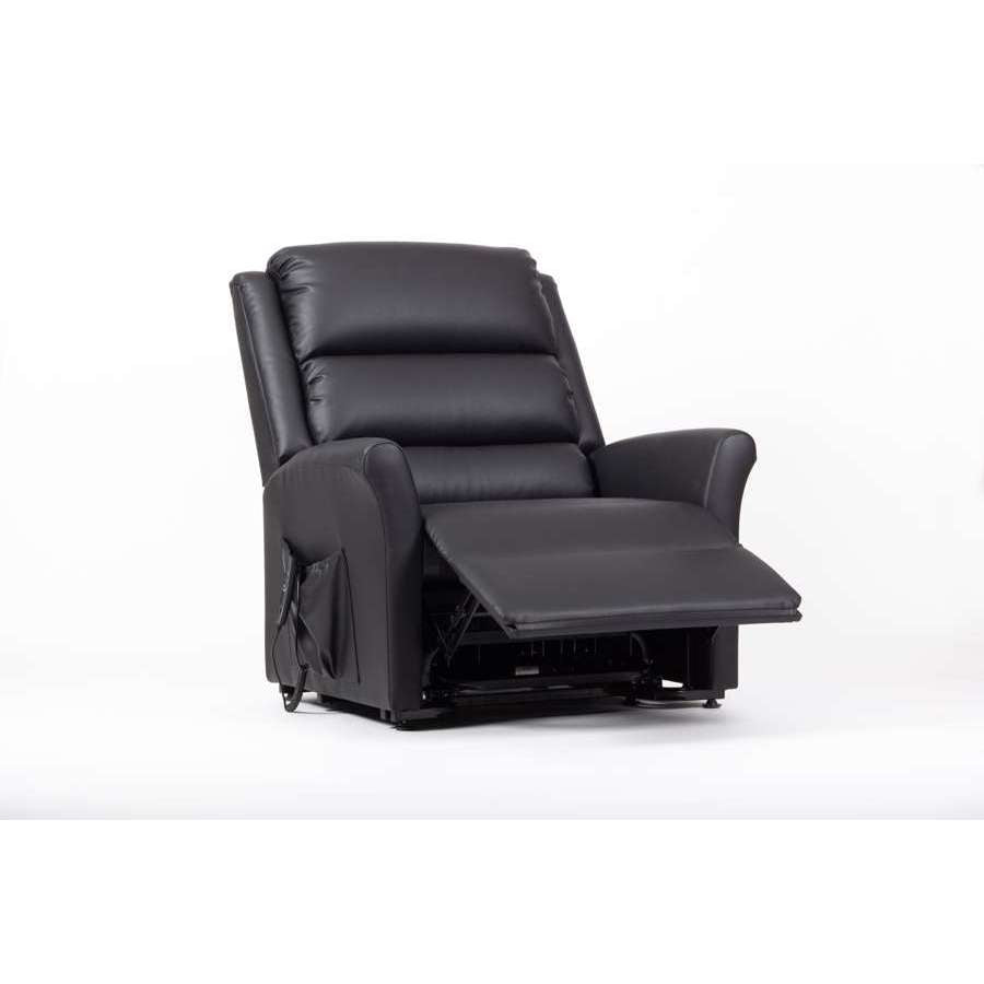 Alaska Extra Large AM-PVC Crib 5 Dual Motor Riser Recliner (Black) - Humber Mobility Centre