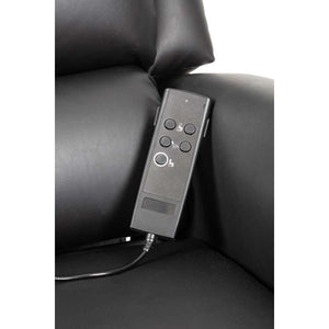 Alaska Extra Large AM-PVC Crib 5 Dual Motor Riser Recliner (Black) - Humber Mobility Centre