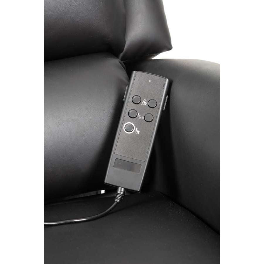 Alaska Extra Large AM-PVC Crib 5 Dual Motor Riser Recliner (Black) - Humber Mobility Centre