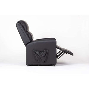 Alaska Extra Large AM-PVC Crib 5 Dual Motor Riser Recliner (Black) - Humber Mobility Centre