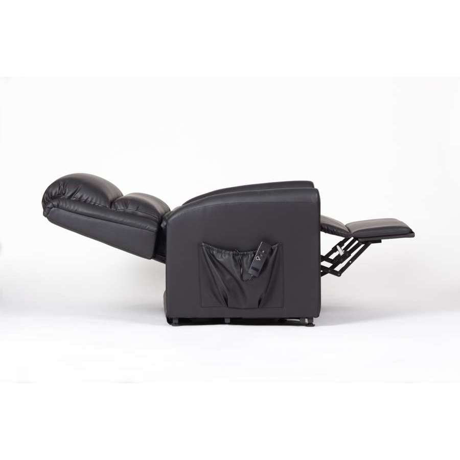 Alaska Extra Large AM-PVC Crib 5 Dual Motor Riser Recliner (Black) - Humber Mobility Centre