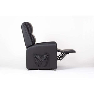 Alaska Extra Large AM-PVC Crib 5 Dual Motor Riser Recliner (Black) - Humber Mobility Centre