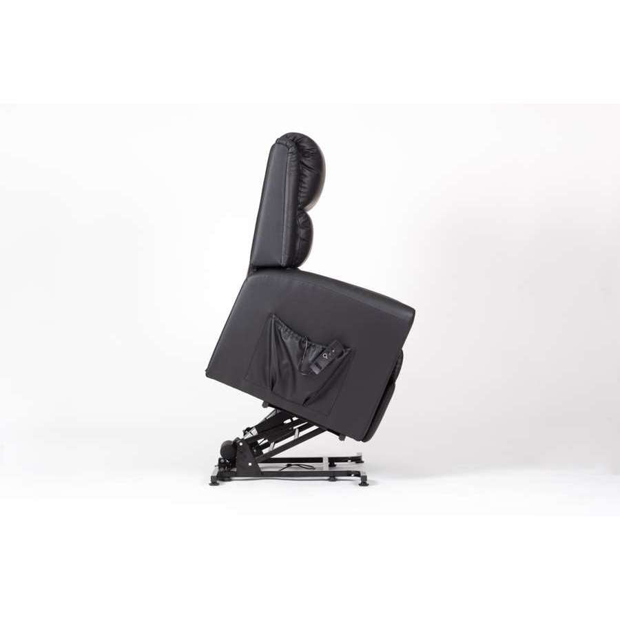 Alaska Extra Large AM-PVC Crib 5 Dual Motor Riser Recliner (Black) - Humber Mobility Centre