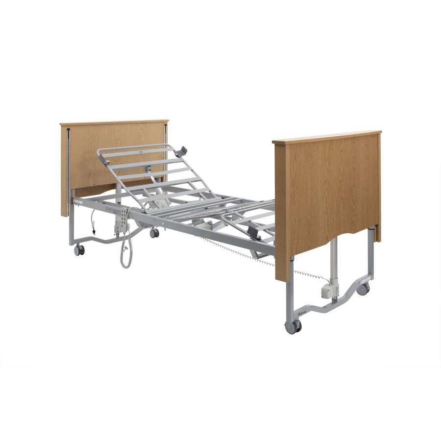 Bradshaw Low Bed in Light Oak without Side Rails - Humber Mobility Centre