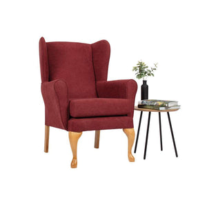 Queen Anne Chair (Brick) High Back Chair - Humber Mobility Centre