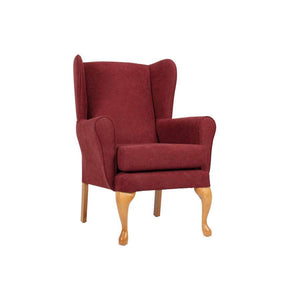 Queen Anne Chair (Brick) High Back Chair - Humber Mobility Centre