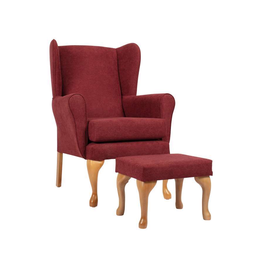 Queen Anne Chair (Brick) High Back Chair - Humber Mobility Centre