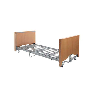 Casa Elite Care Home Bed Low in Beech without Side Rails - Humber Mobility Centre