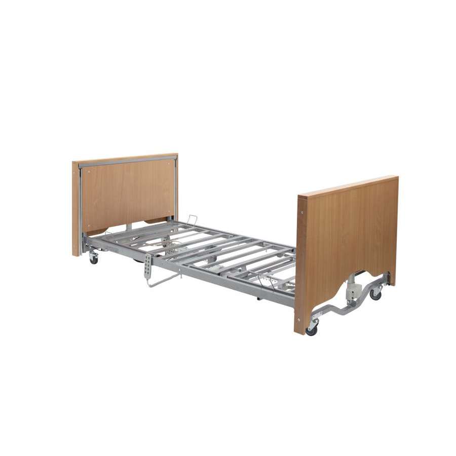 Casa Elite Care Home Bed Low in Beech without Side Rails - Humber Mobility Centre