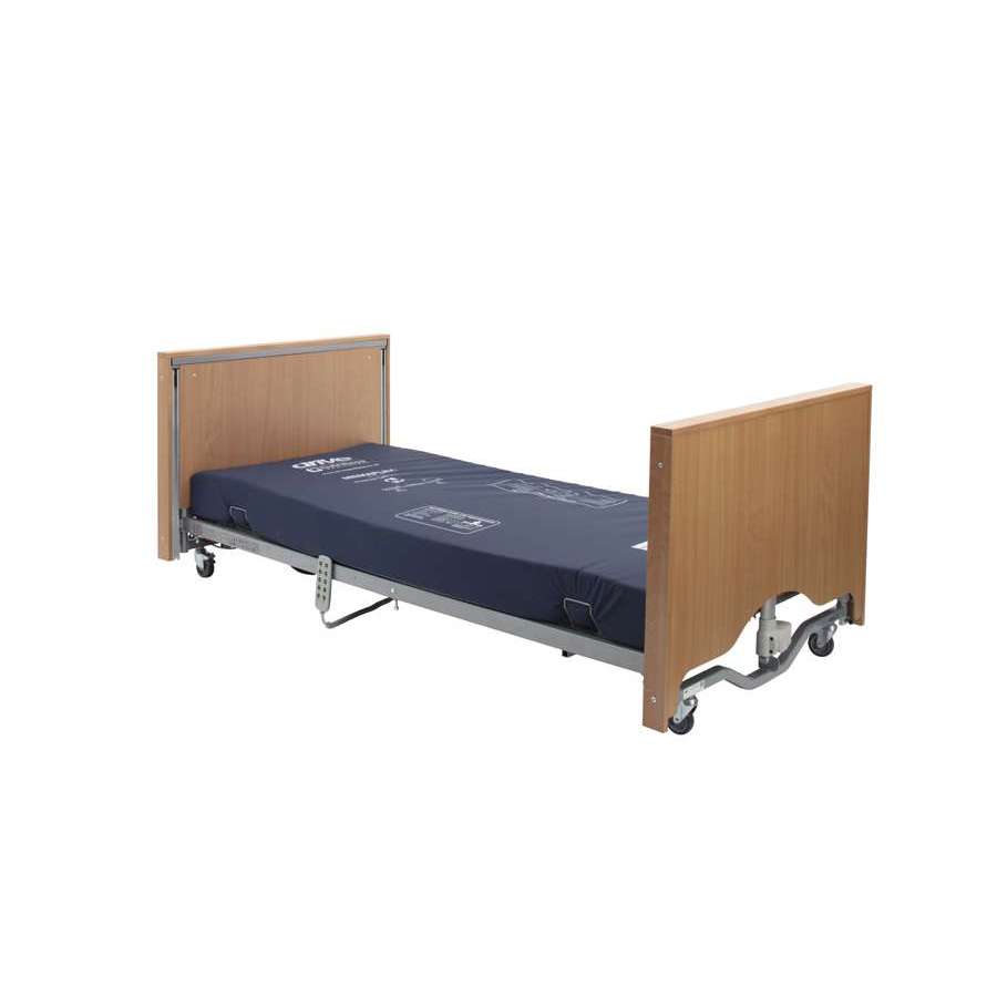 Casa Elite Care Home Bed Low in Beech without Side Rails - Humber Mobility Centre
