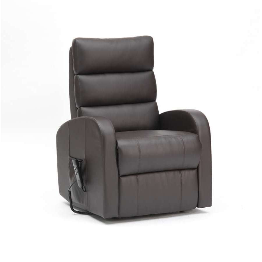 Three Tier Back PU Dual Motor Riser Recliner in Brown - Humber Mobility Centre