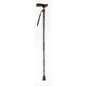 Folding Cane with Strap (Amoeba Green) - Humber Mobility Centre
