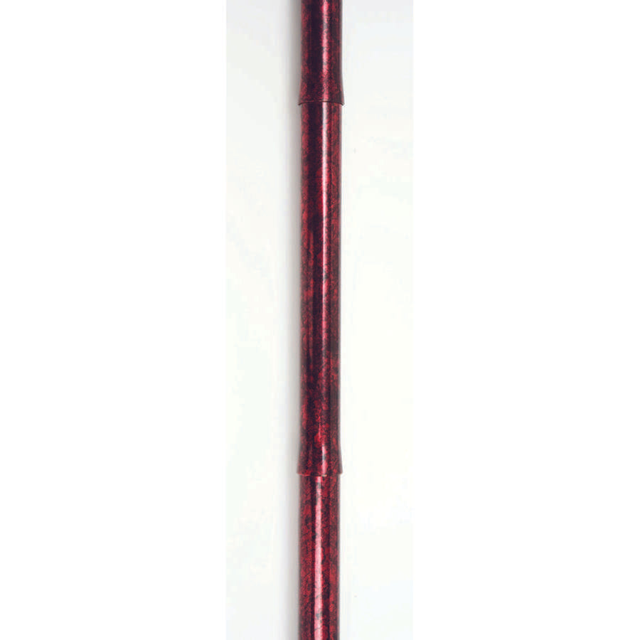 Folding Cane with Strap (Red Crackle) - Humber Mobility Centre