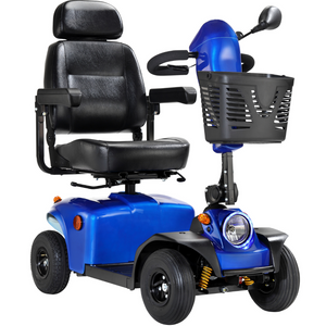 FreeRider Mayfair 4 Evolution Electric Mobility Scooter Blue 4mph - Humber Mobility Centre
