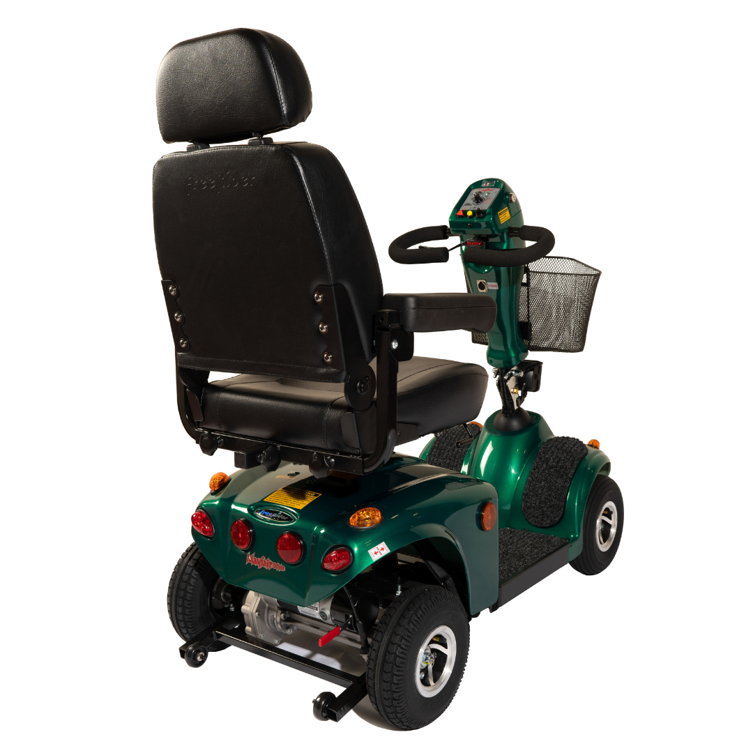FreeRider Mayfair 4 Deluxe Electric Pavement Mobility Scooter Green 4mph - Humber Mobility Centre