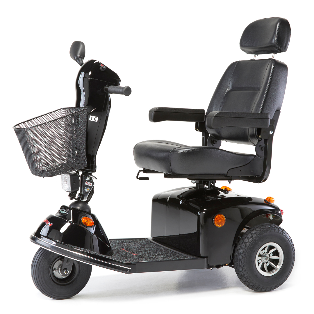 FreeRider Knightsbridge 3 wheel Electric Mobility scooter 6mph Black - Humber Mobility Centre