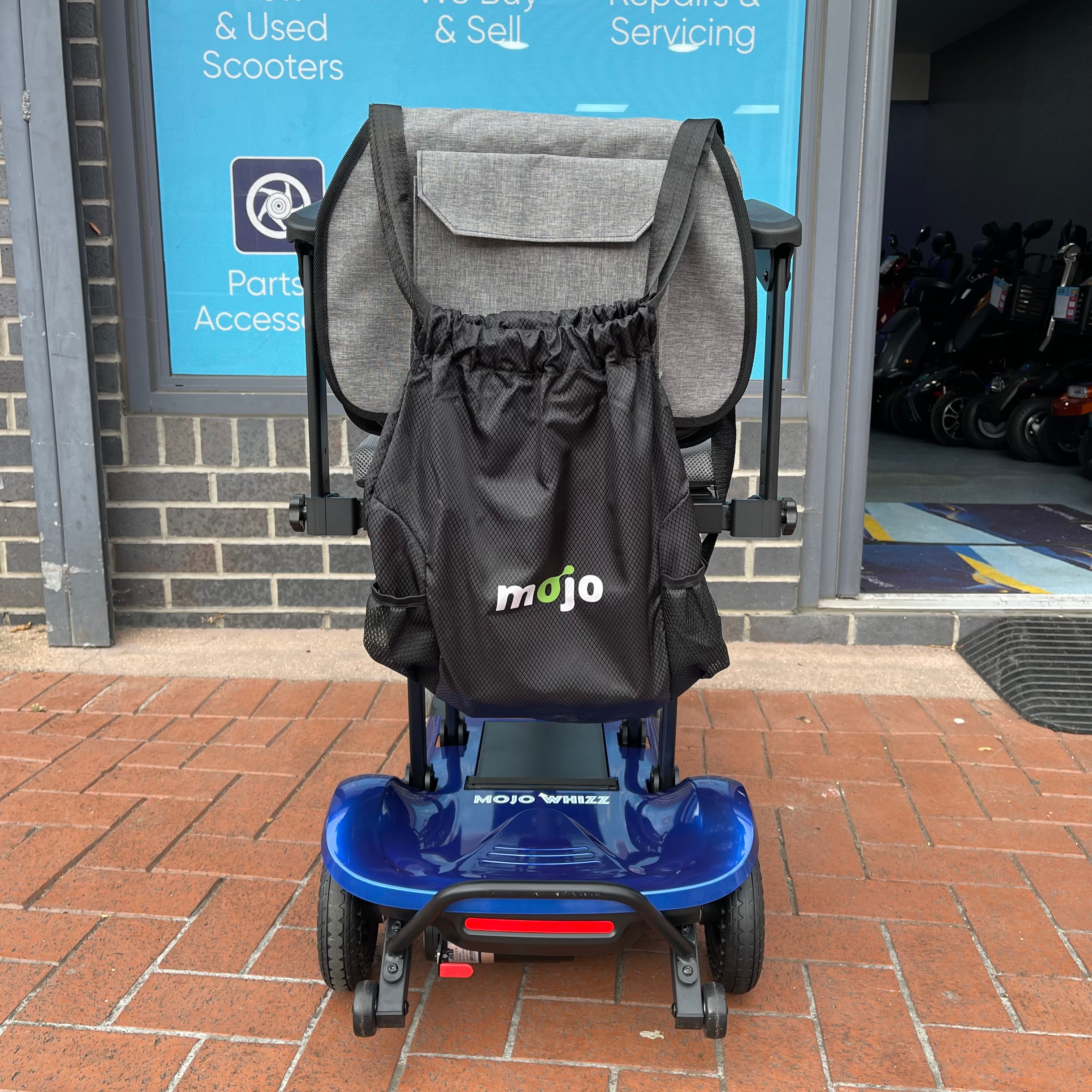 HMC Mojo Whizz Air Folding Mobility Scooter 4mph - Humber Mobility Centre