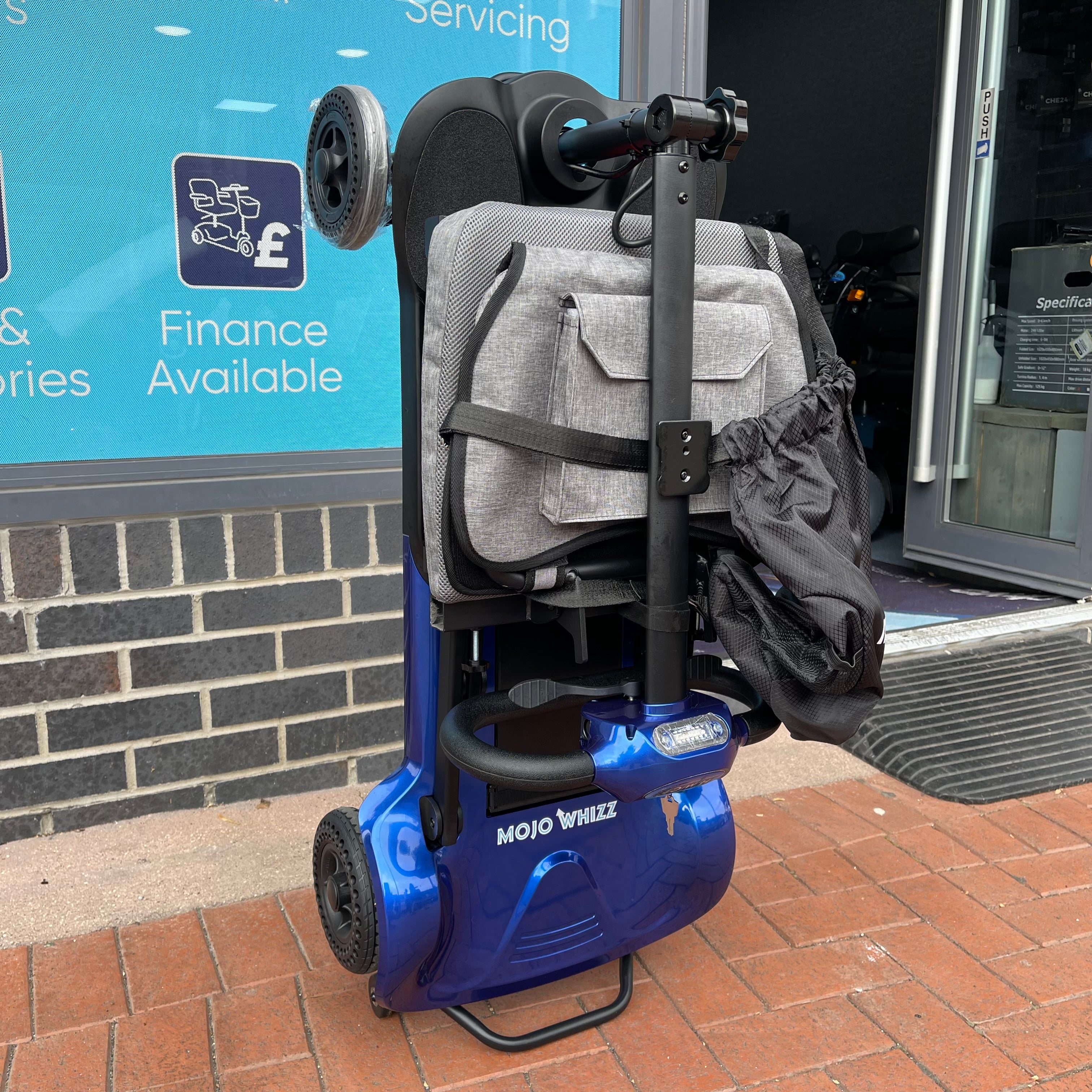 HMC Mojo Whizz Air Folding Mobility Scooter 4mph - Humber Mobility Centre