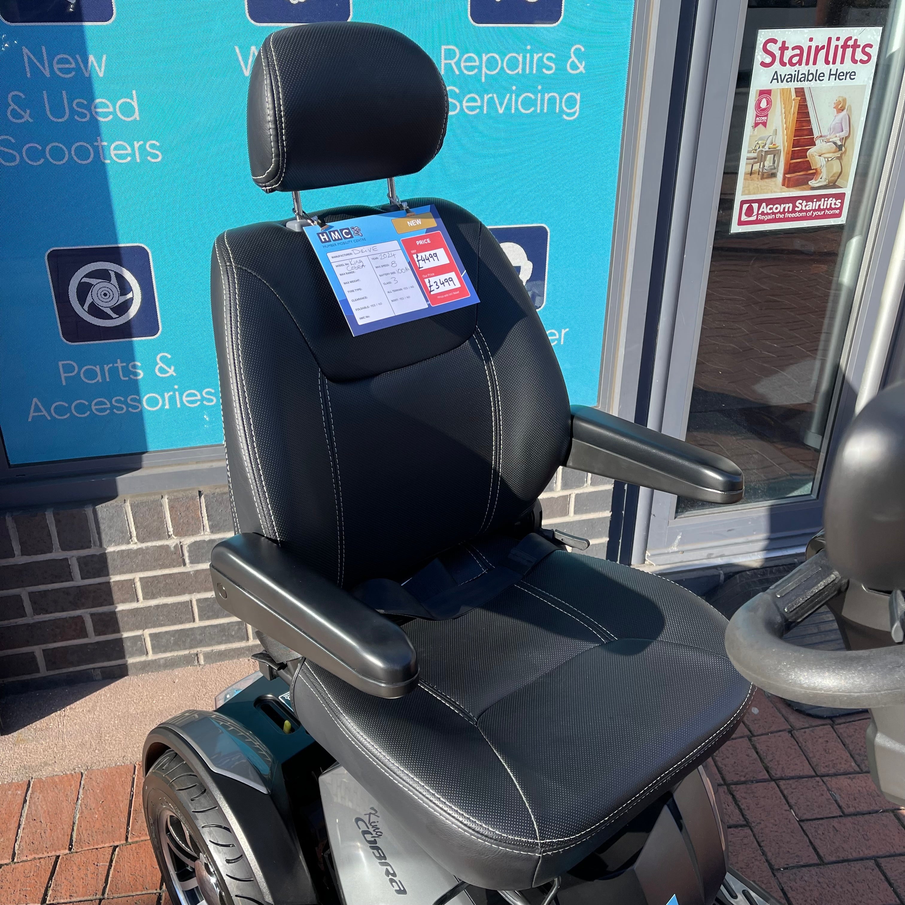 Drive King Cobra Mobility Scooter 8mph - Humber Mobility Centre