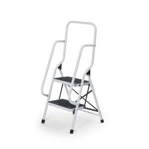 2 Step Safety Ladder with Handrail - Humber Mobility Centre