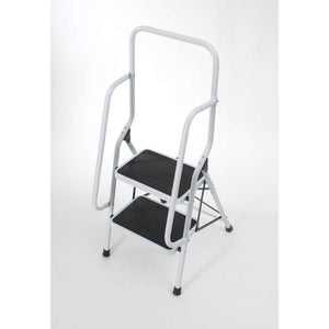 2 Step Safety Ladder with Handrail - Humber Mobility Centre