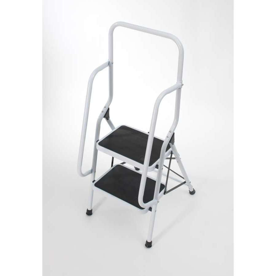2 Step Safety Ladder with Handrail - Humber Mobility Centre