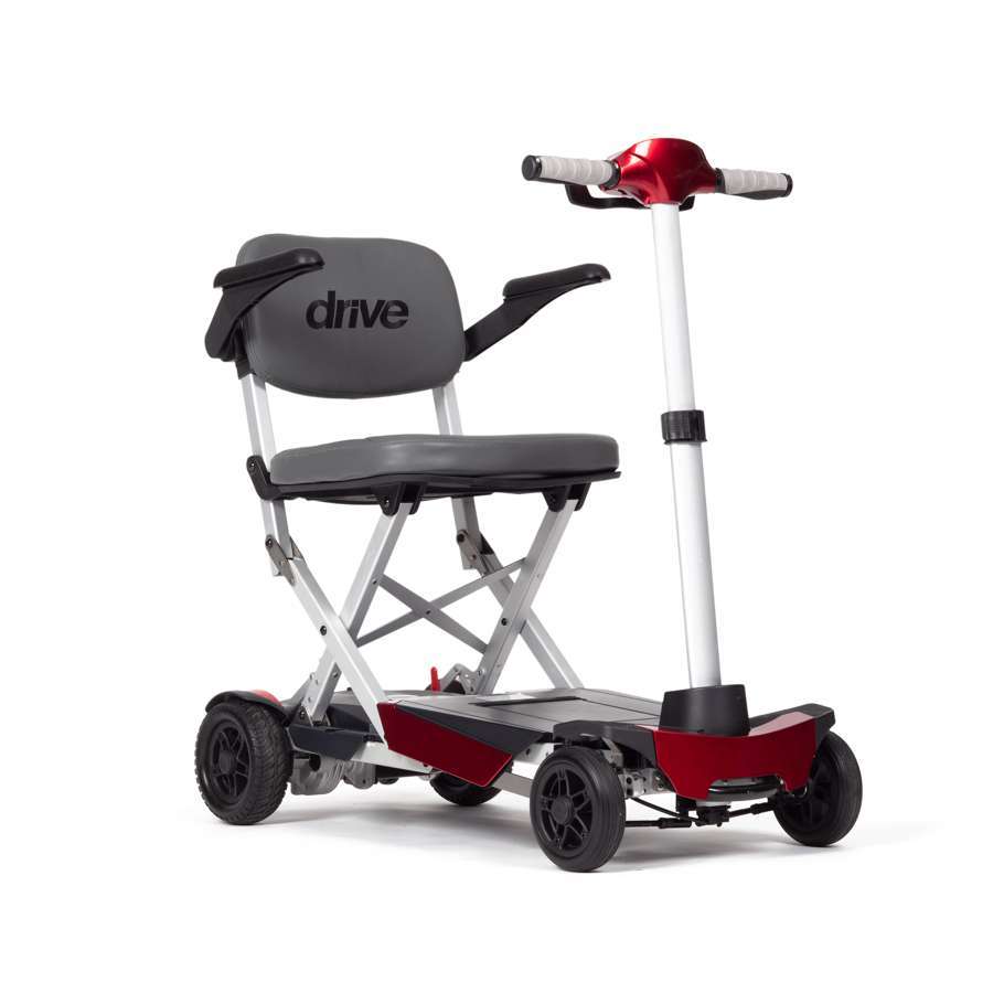 Drive Manual Fold+ Mobility Scooter (Red) - Humber Mobility Centre