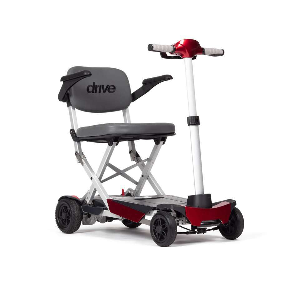 Drive Manual Fold+ Mobility Scooter (Red) - Humber Mobility Centre