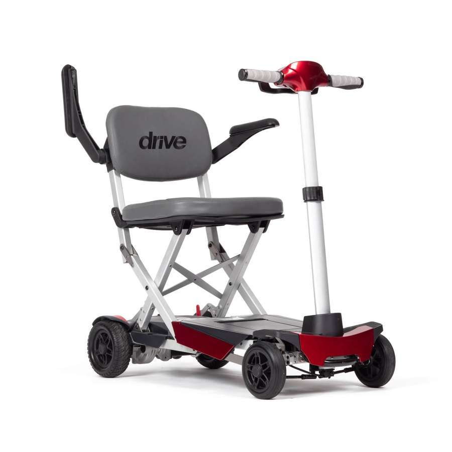 Drive Manual Fold+ Mobility Scooter (Red) - Humber Mobility Centre