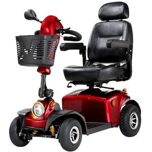 FreeRider Mayfair 8 Evolution All Terrain Electric Mobility Scooter Candy Red 8mph - Humber Mobility Centre