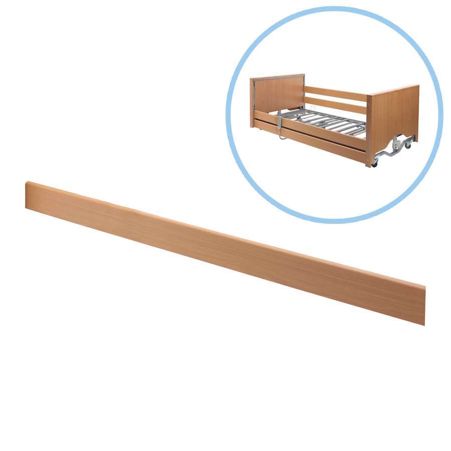 Wooden 2 Bar Side Rail in Beech - Humber Mobility Centre
