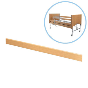 Wooden 2 Bar Side Rail in Light Oak - Humber Mobility Centre