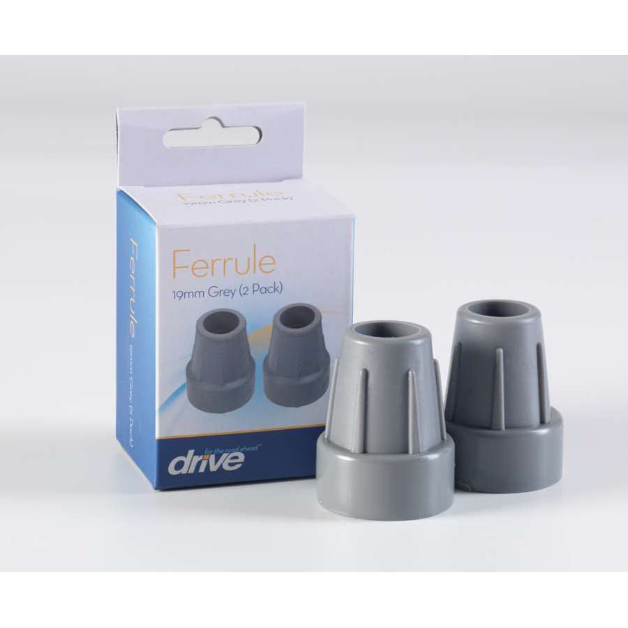 25mm Grey Tips (Pair) - Humber Mobility Centre