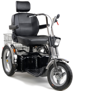 TGA Black Supersport Trike All Terrain Electric Mobility Scooter 8mph - Humber Mobility Centre