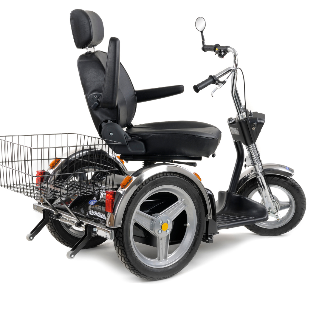 TGA Black Supersport Trike All Terrain Electric Mobility Scooter 8mph - Humber Mobility Centre