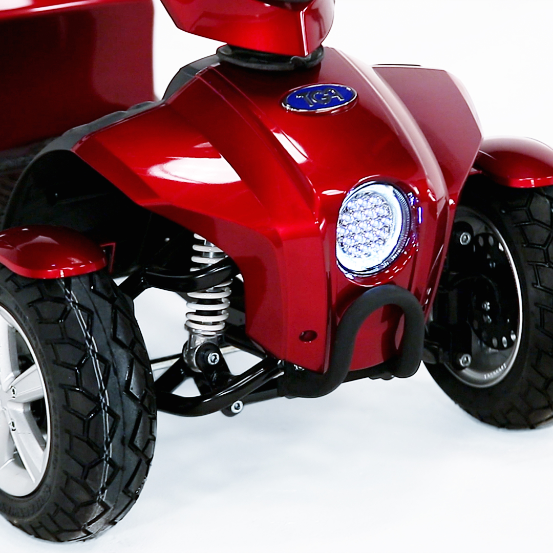 TGA Vita Lite Mid Size Red Electric Mobility Scooter 6mph - Humber Mobility Centre