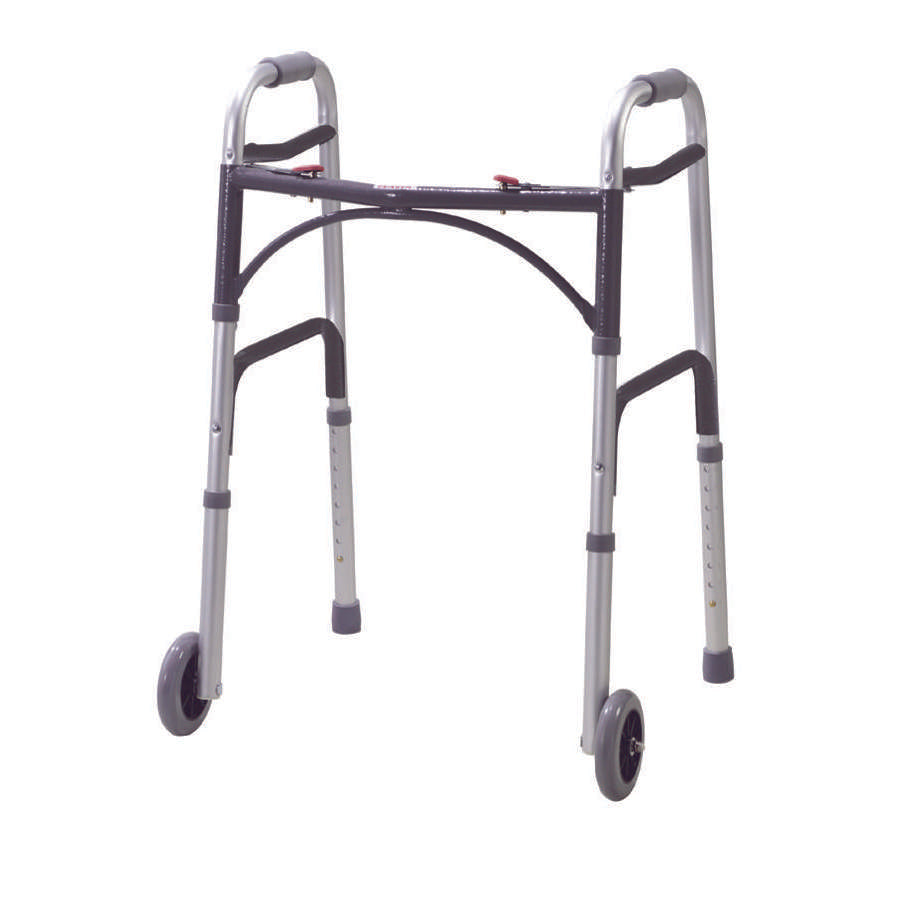 Folding Walking Frame With Wheels - Humber Mobility Centre